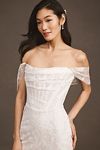 Thumbnail View 3: Watters Emilia Strapless Corset Wedding Gown