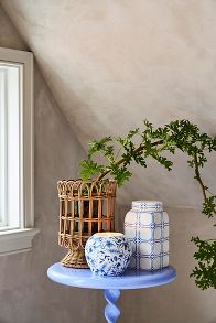 Slide View: 5: Ceramic Jar Candle, Chinoiserie