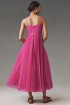 Thumbnail View 2: Hutch Amara Corset Pleated Tulle Fit & Flare Midi Dress