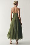 Thumbnail View 3: Hutch Amara Corset Pleated Tulle Fit & Flare Midi Dress