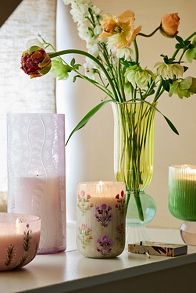 Slide View: 4: Astrid Fresh Hibiscus & Pink Guava Glass Candle