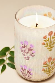 Slide View: 3: Astrid Fresh Hibiscus & Pink Guava Glass Candle