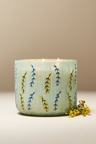 Slide View: 1: Astrid Fresh Azure Coastline Glass Candle