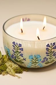 Slide View: 3: Astrid Fresh Fern Moss Glass Candle