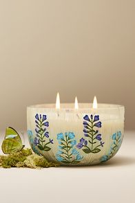 Slide View: 1: Astrid Fresh Fern Moss Glass Candle