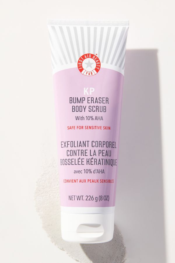 Slide View: 1: First Aid Beauty KP Bump Eraser Body Scrub with 10% AHA Body Exfoliant for Keratosis Pilaris