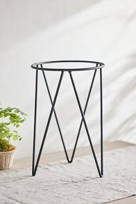 Slide View: 2: Tripod Plant Stand, Large