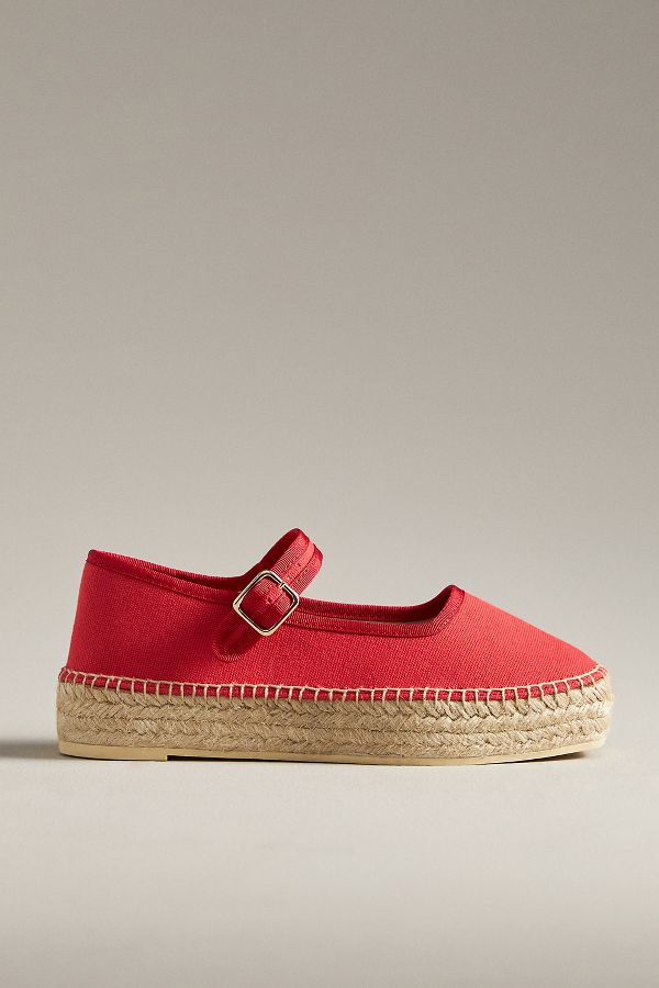 Slide View: 1: Maeve Mary Jane Espadrille Flats