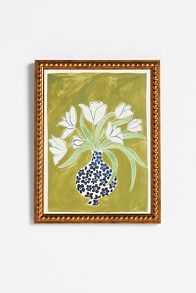 Slide View: 2: White Tulips Wall Art