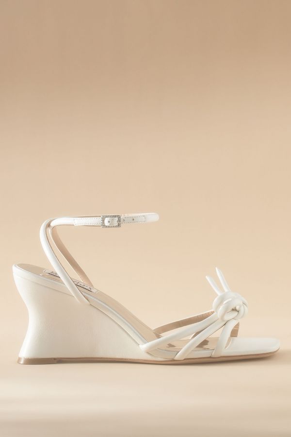 Slide View: 1: Badgley MIschka Lucian Wedge Heels