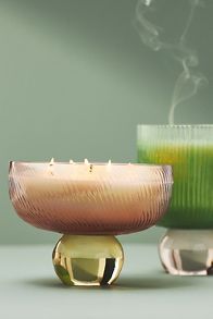 Slide View: 2: Pedestal Fruity Goji Berry & Mango Glass Candle