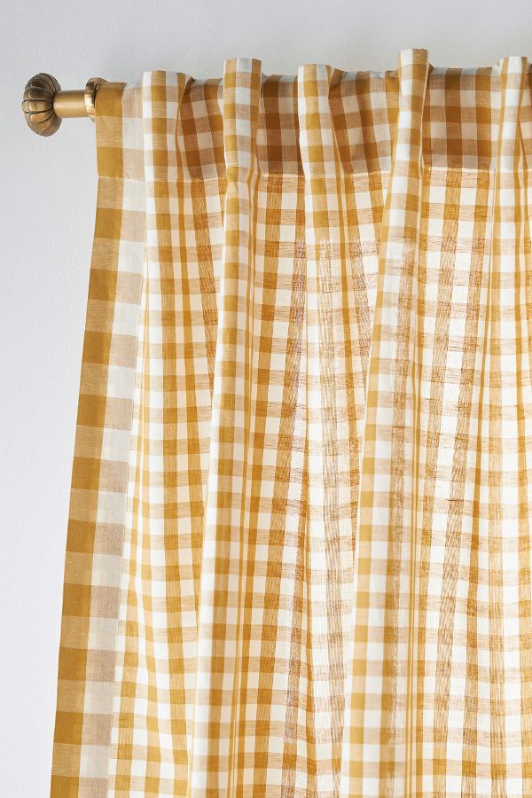 Slide View: 3: Gingham Curtain