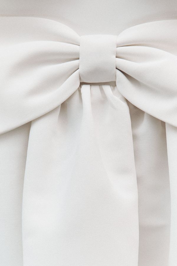 Slide View: 6: Sachin & Babi Sloane Taffeta Double-Bow Pleated Mini Dress