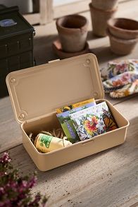 Slide View: 1: Toyo Steel Mini Seed Storage Box, Beige