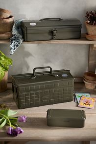 Slide View: 2: Toyo Steel Mini Seed Storage Box, Green