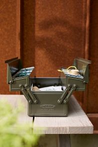 Slide View: 4: Toyo Steel Large Seed Storage Box, Green