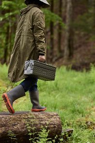 Slide View: 1: Toyo Steel Large Seed Storage Box, Green