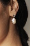 Thumbnail View 1: Shashi Cleo Pearl Earrings