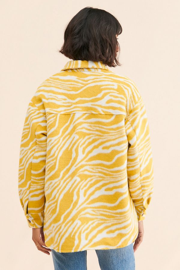 Slide View: 2: RAHI Zebra Shirt Jacket