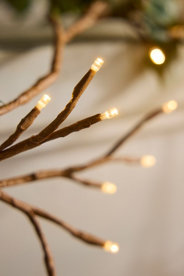 Slide View: 5: Solar LED Ivy Branch Lights