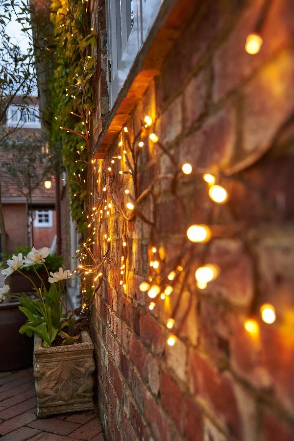 Slide View: 6: Solar LED Ivy Branch Lights