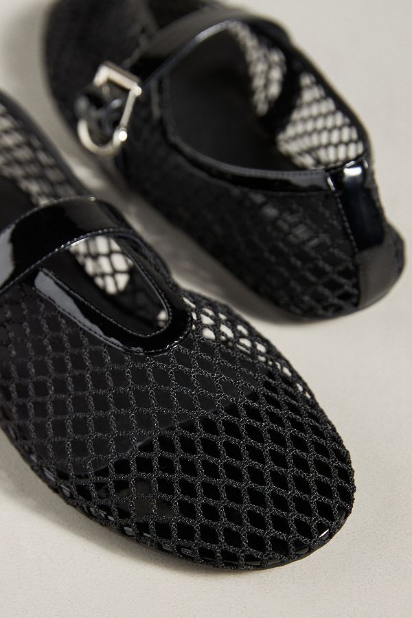 Slide View: 3: Jeffrey Campbell Netted Flats