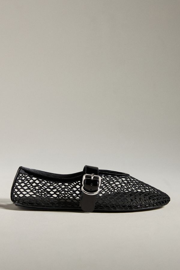 Slide View: 1: Jeffrey Campbell Netted Flats