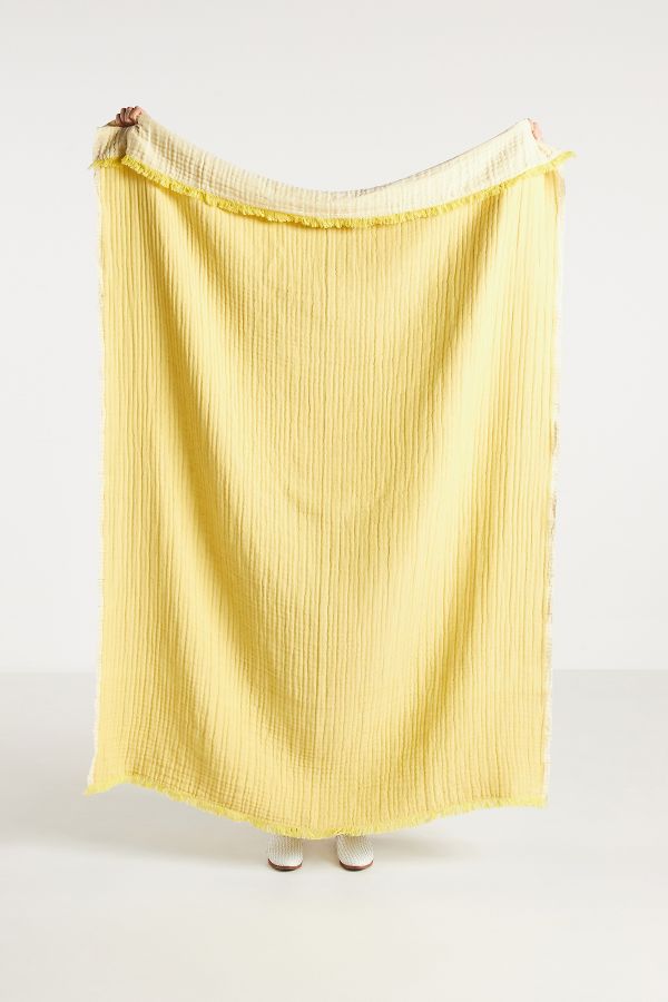 Slide View: 1: Zora Gauze Medium Throw Blanket