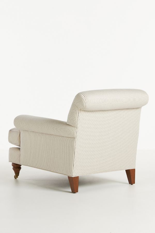 Slide View: 4: Sorrento Stripe Willoughby Chair