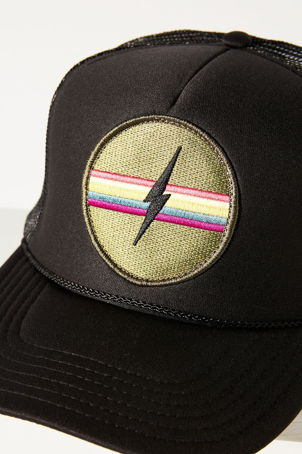 Slide View: 4: Friday Feelin Electric Rainbow Trucker Hat