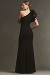 Thumbnail View 3: Aidan Mattox One-Shoulder Organza Ruffle Gown