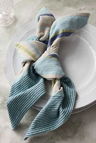 Slide View: 1: Rayas Napkins, Set of 4