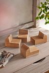 Thumbnail View 4: Round Teak Pot Feet, Set of 4