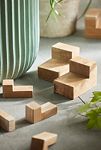 Thumbnail View 2: Square Teak Pot Feet, Set of 4