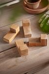 Thumbnail View 3: Square Teak Pot Feet, Set of 4