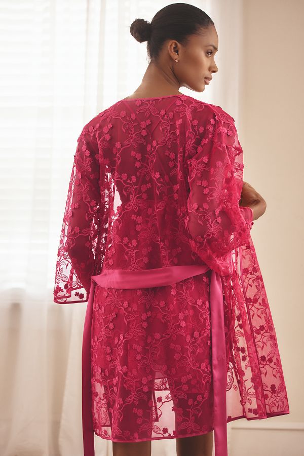 Slide View: 3: Flora Nikrooz Meg Floral Embroidered Robe