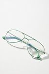 Thumbnail View 1: Matte Wire Aviator Glasses