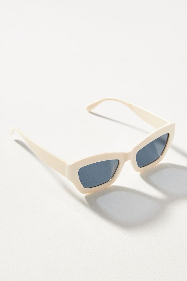 Slide View: 4: Blocked Cat-Eye Sunglasses