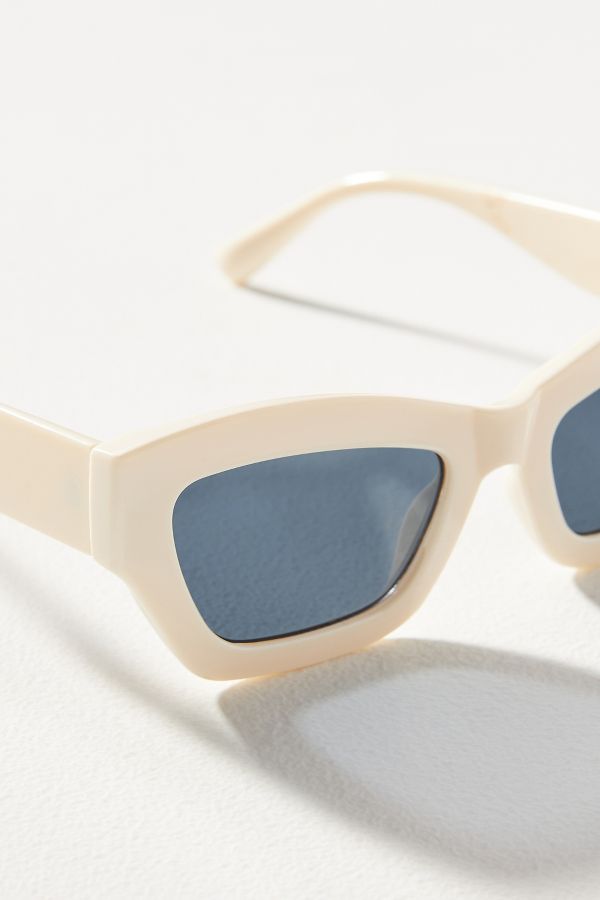 Slide View: 5: Blocked Cat-Eye Sunglasses