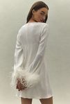 Thumbnail View 2: Hutch Alissa Faux Feather Long-Sleeve Sequin Mini Dress