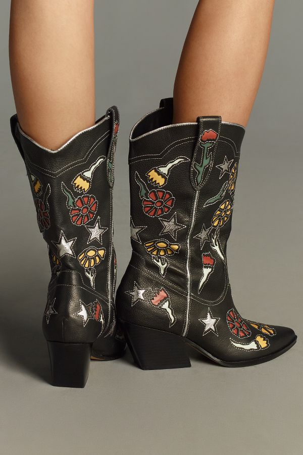 Slide View: 2: Dolce Vita Lassie Cowboy Boots