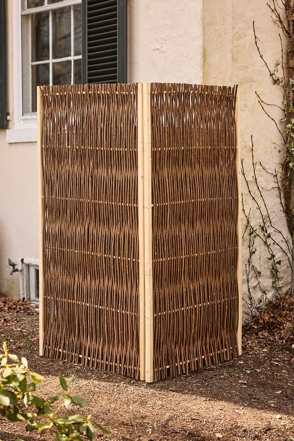 Slide View: 1: Framed Willow Fencing Single Panel