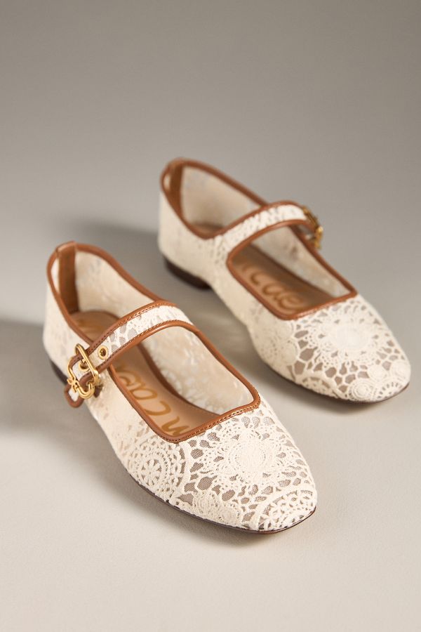 Slide View: 2: Sam Edelman Michaela Gem Mary Jane Flats