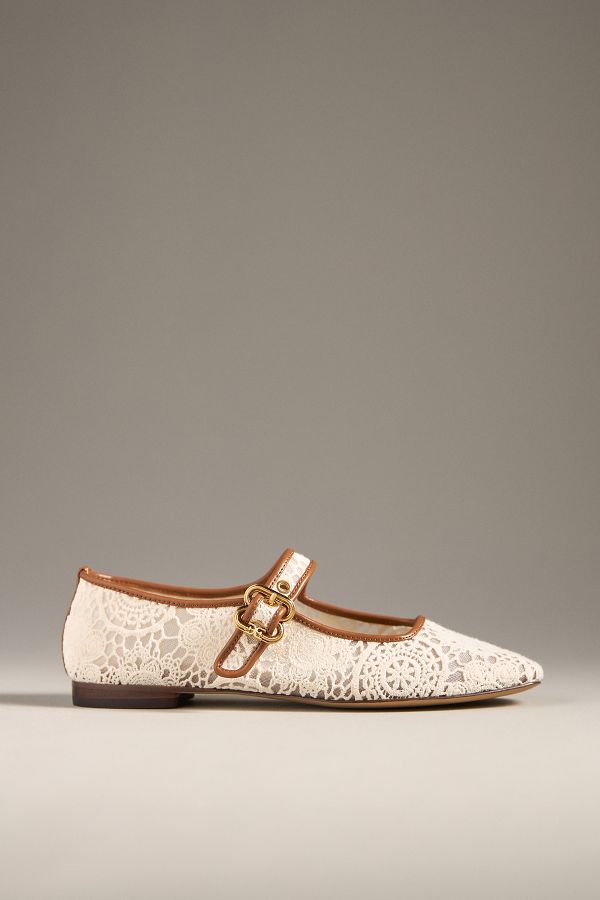 Slide View: 1: Sam Edelman Michaela Gem Mary Jane Flats