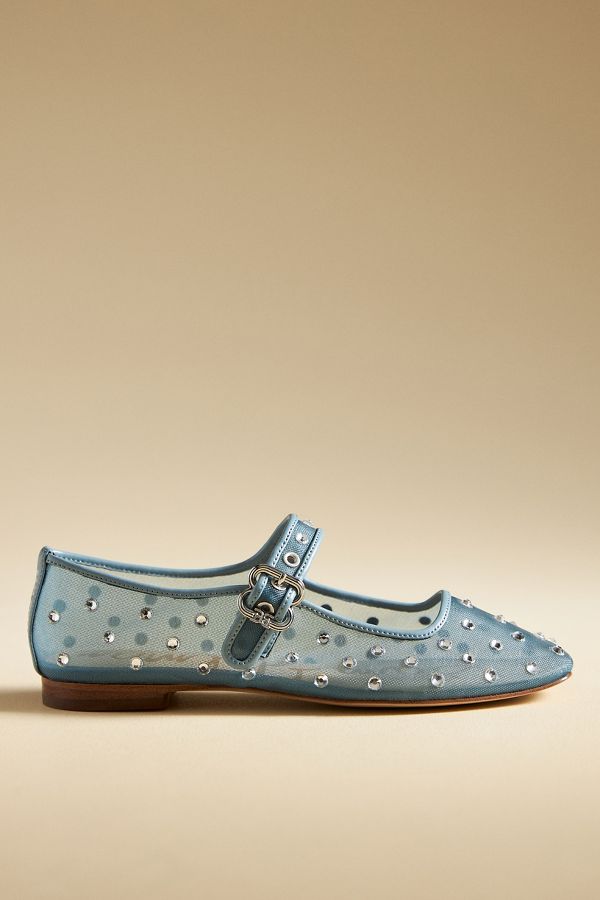 Slide View: 1: Sam Edelman Michaela Gem Mary Jane Flats