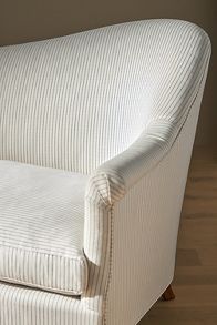 Slide View: 2: Sorrento Stripe Pied-A-Terre Sofa