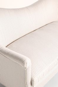 Slide View: 8: Sorrento Stripe Pied-A-Terre Sofa