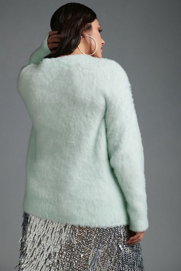 Slide View: 2: Maeve Plush V-Neck Sweater