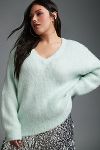 Thumbnail View 1: Maeve Plush V-Neck Sweater