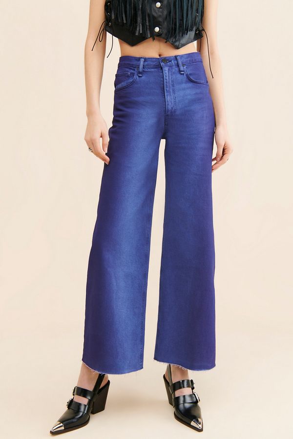 Slide View: 4: Hudson James Wide Leg Jeans